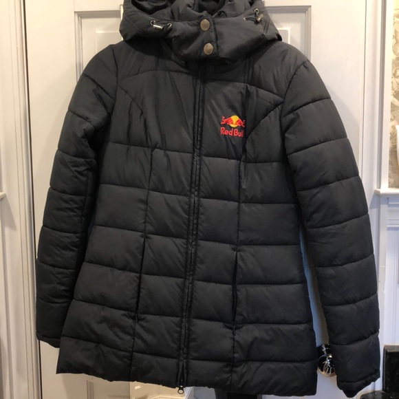red bull puffer jacket